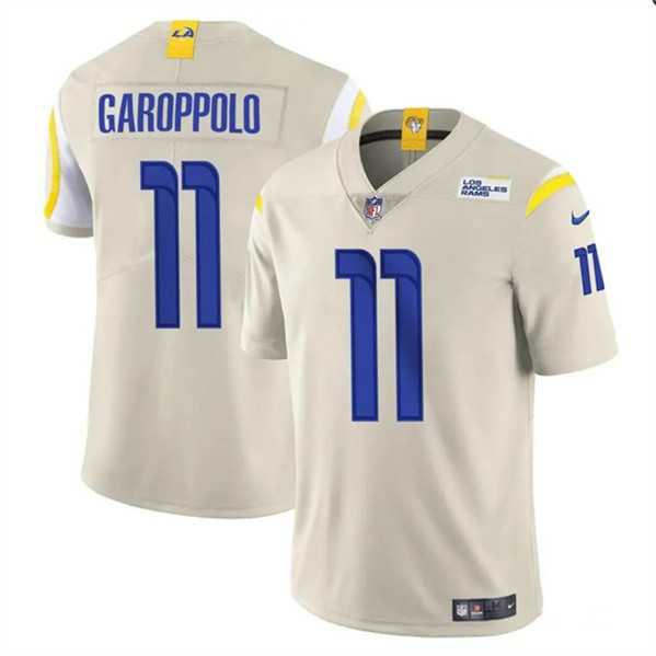 Youth Los Angeles Rams #11 Jimmy Garoppolo Bone Vapor Untouchable Stitched Jersey Dzhi